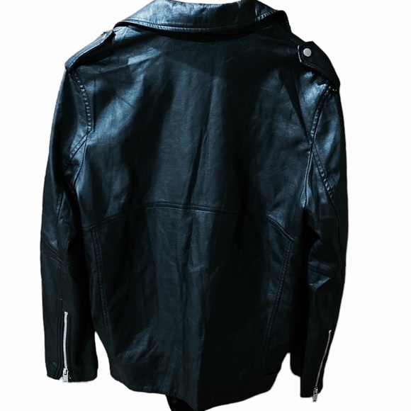Zara Trafaluc Oversized Moto Faux Leather Jacket - Picture 12 of 16